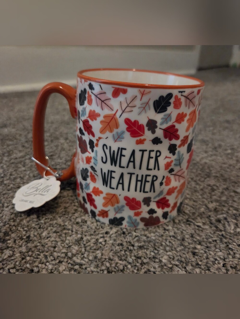 Sweater Weather Fall Leaf Ceramic Mug